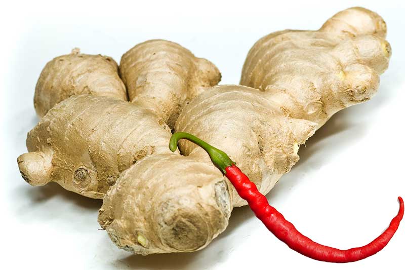 zencefil ve kırmızı biber