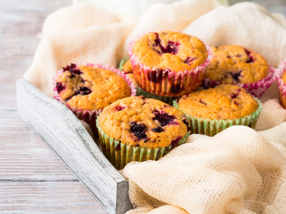 Keto Böğürtlenli Muffin