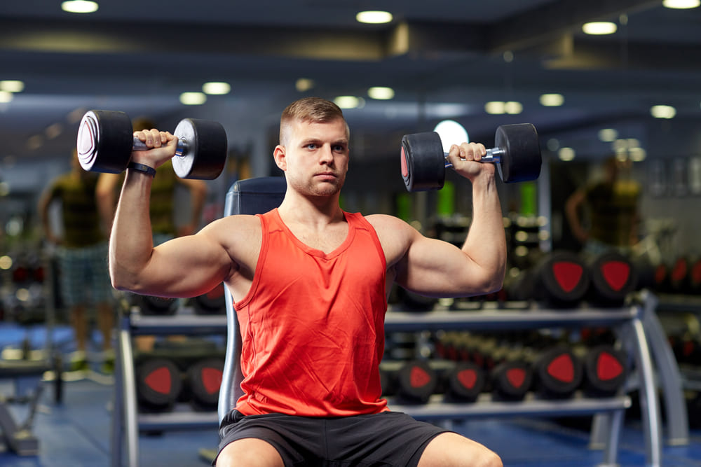 Seated Dumbbell Shoulder Press
