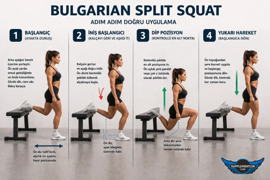 bulgarian split squat hareketi