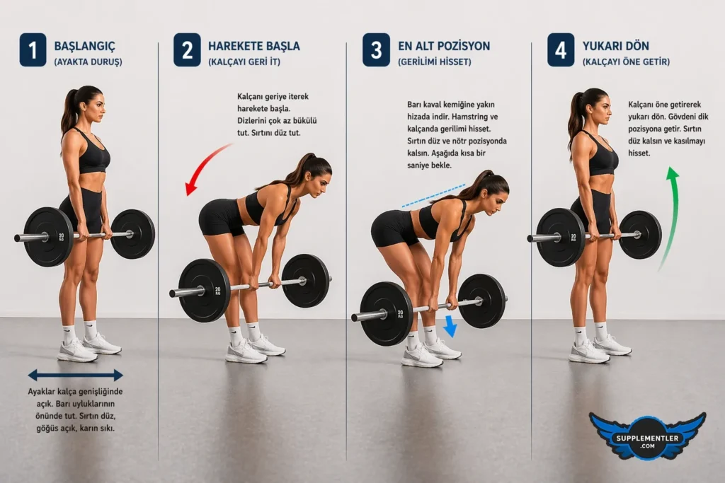 romanian deadlift hareketi